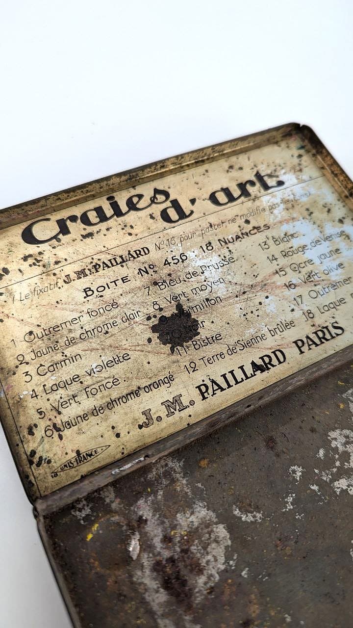 Boite craies d'art  J.M. Paillard Paris-image-1